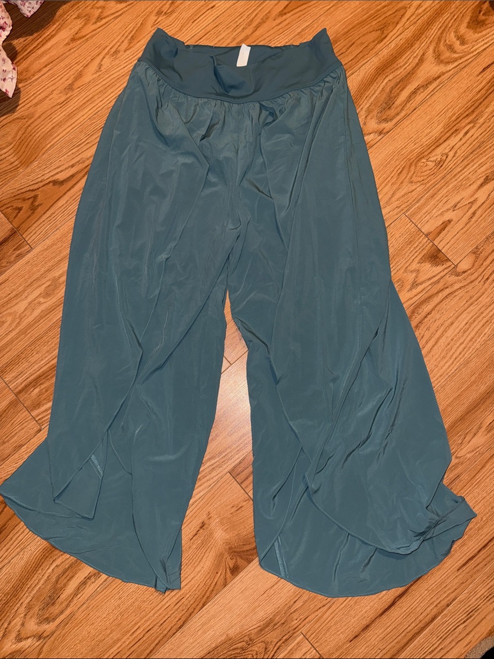 Teal Wide-Leg Flowing Palazzo Pants TULIP PANT